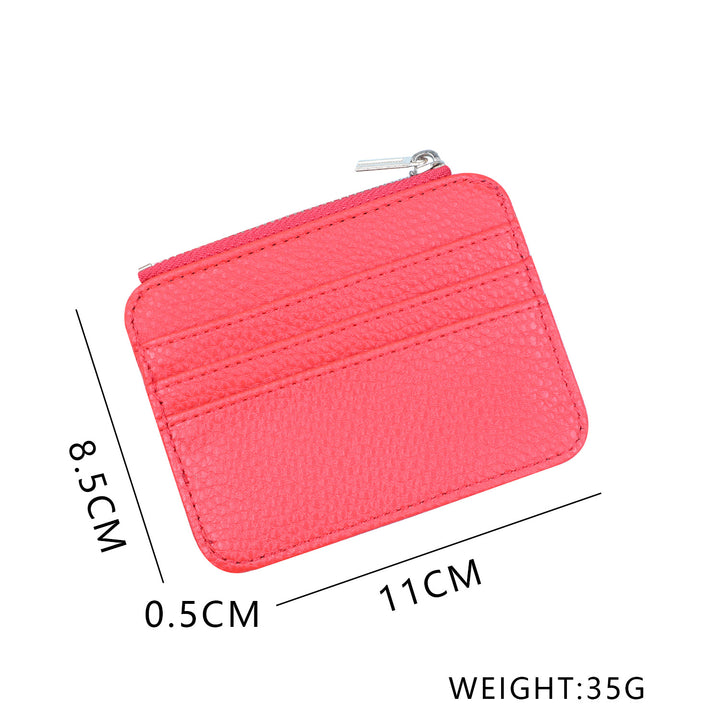 Leather Zippered Card Holder