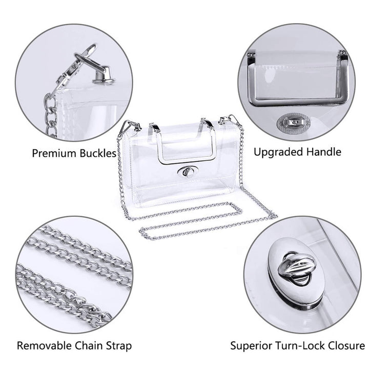 Transparent shoulder bag with structured design Kalsten