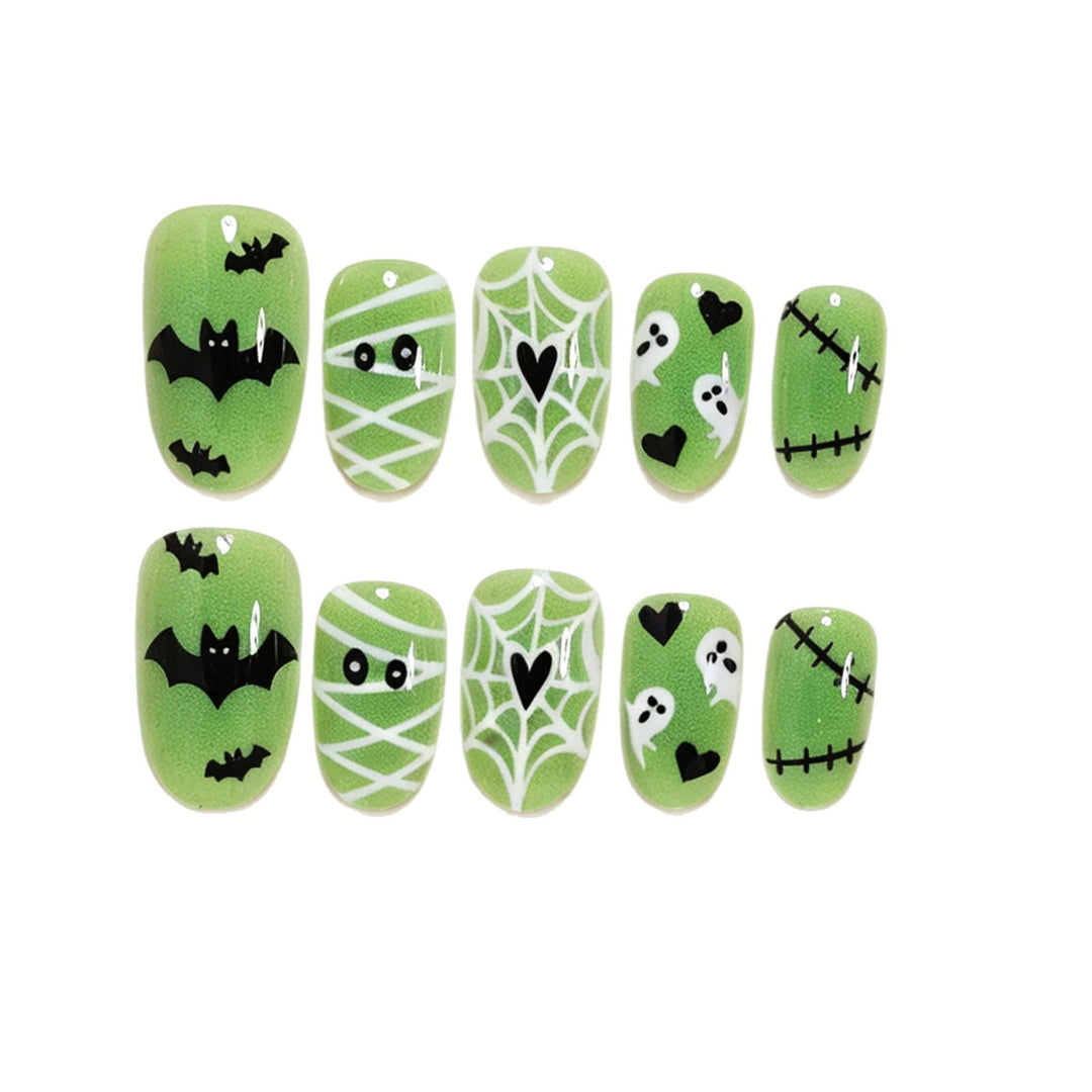 Whimsical Halloween-Themed Press-On Nail Art Set Kalsten