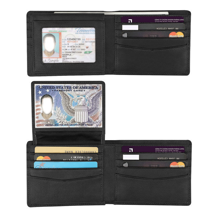Multi-Slot RFID-Protected Leather Cardholder Kalsten