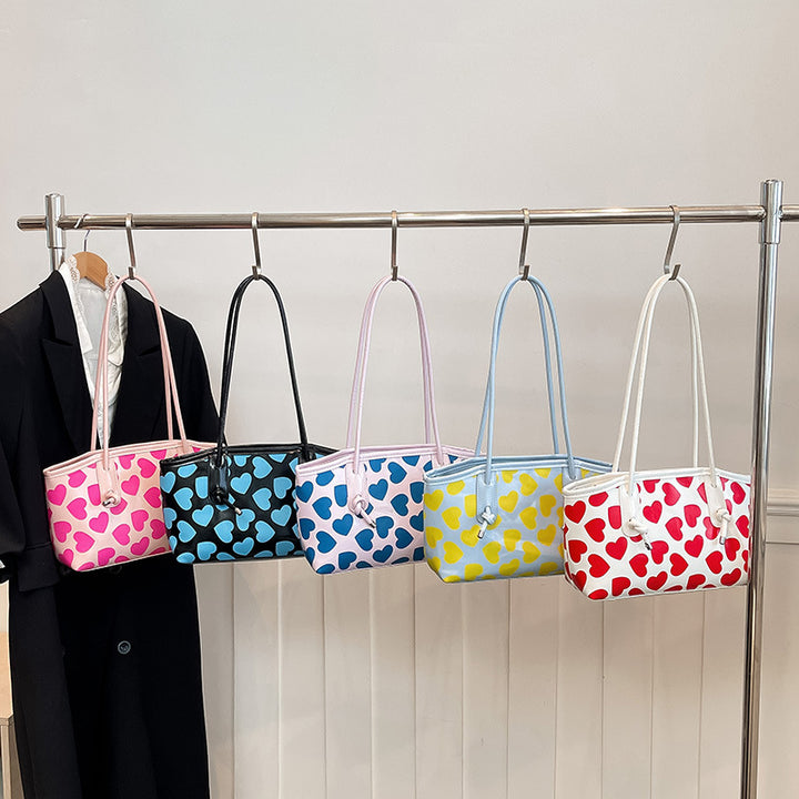 WoCasual Heart-Patterned Tote Bag Kalsten