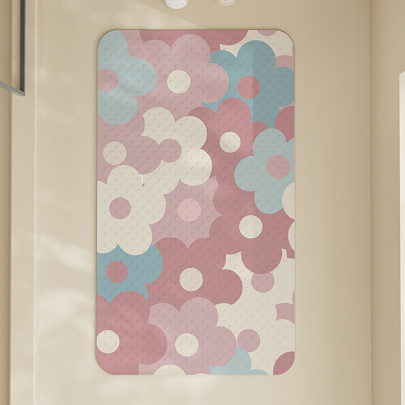 Floral Non-Slip Bath Mat Kalsten