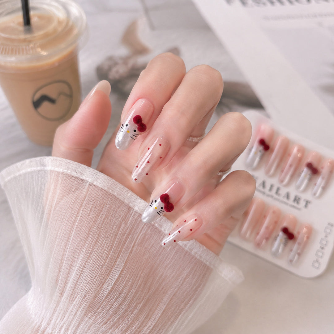 Artistic Character-Themed Press-On Nail Set Kalsten