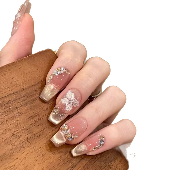 Floral Design Press-On Nail Set Kalsten