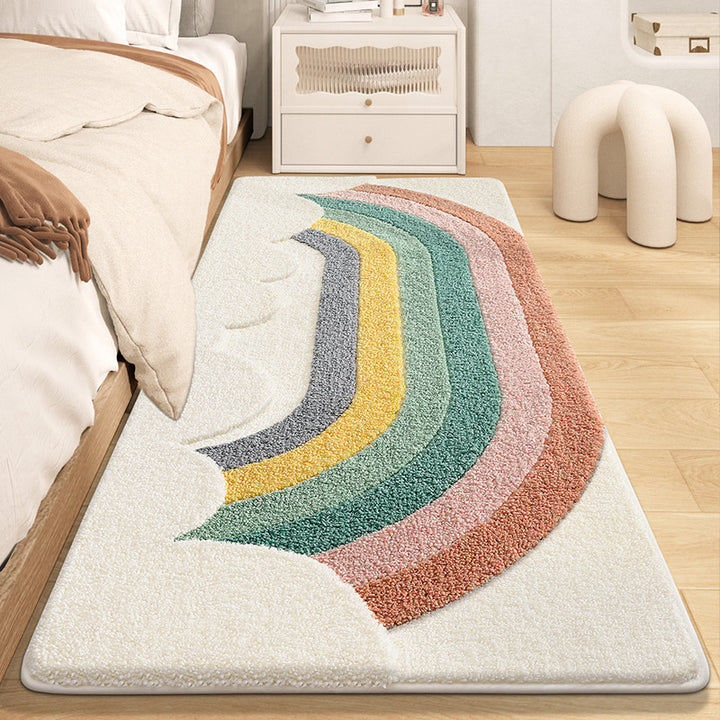 Textured Rainbow Bath Rug Kalsten