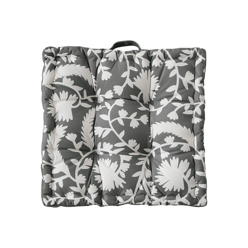 Padded chair cushion with carrying handle and decorative stitching Kalsten