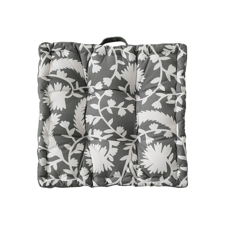 Padded chair cushion with carrying handle and decorative stitching Kalsten
