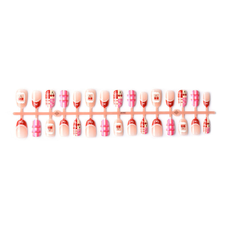 Artistic Holiday-Themed Press-On Nail Design Kalsten