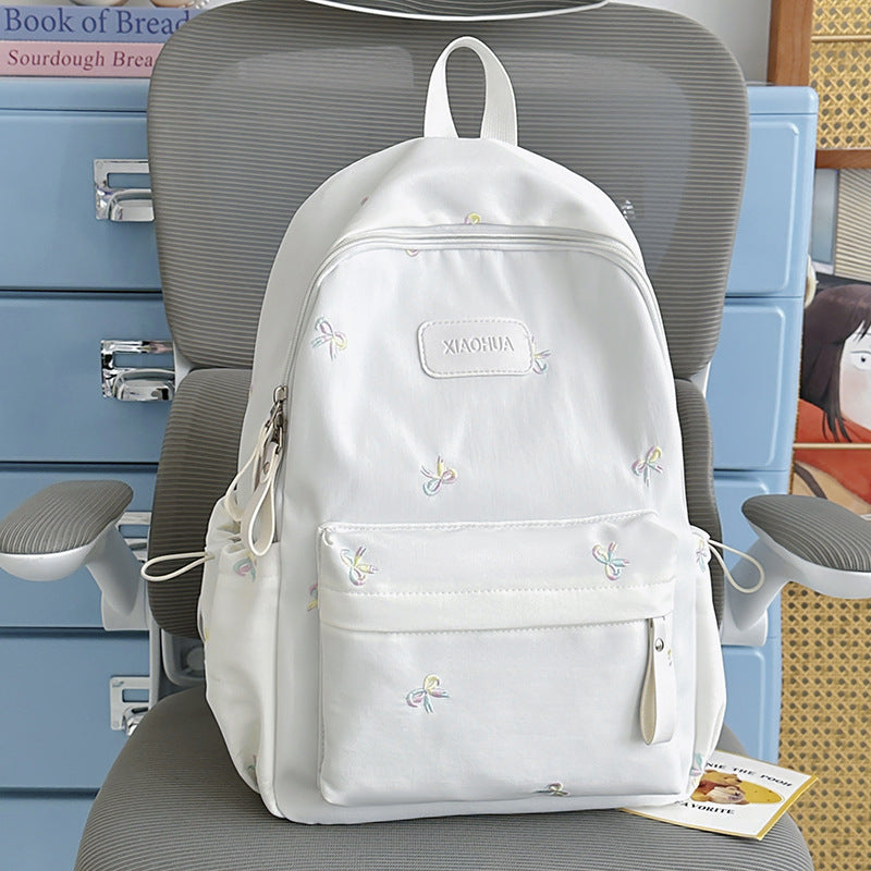 Embroidered Floral Detail Casual Backpack Kalsten