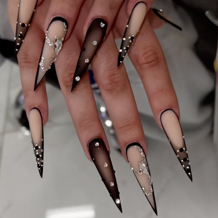 Elegant Heart-Designed Press-On Nail Tips Kalsten