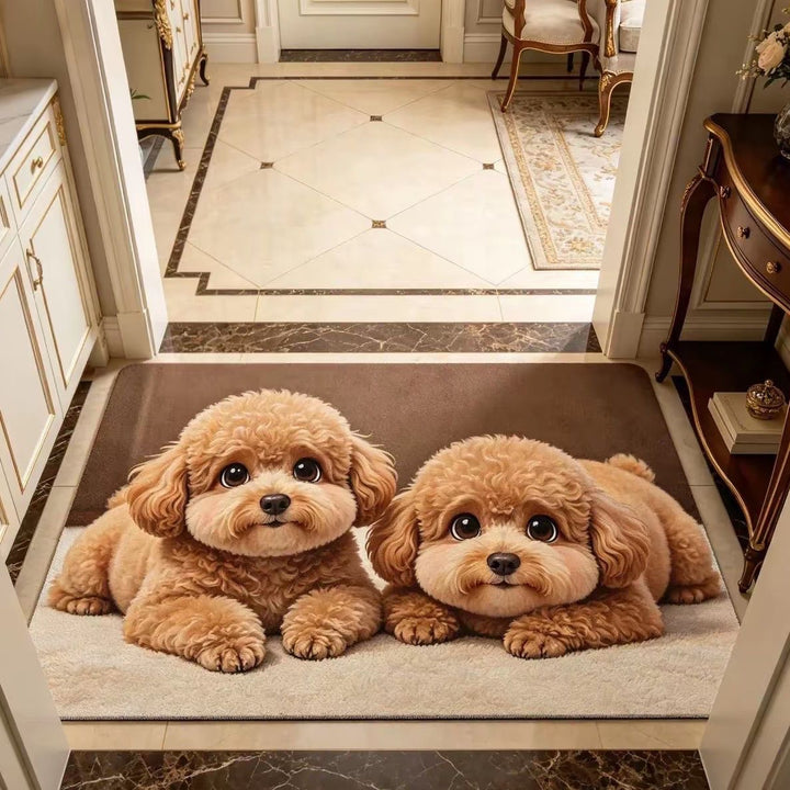 Corgi-Themed Plush Area Rug Kalsten