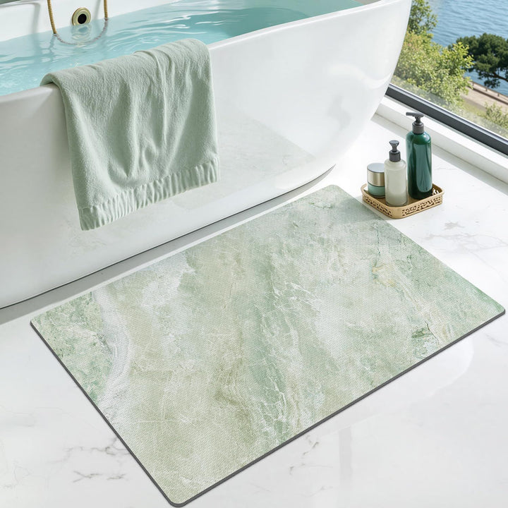 Plush Tropical-Themed Bath Mat