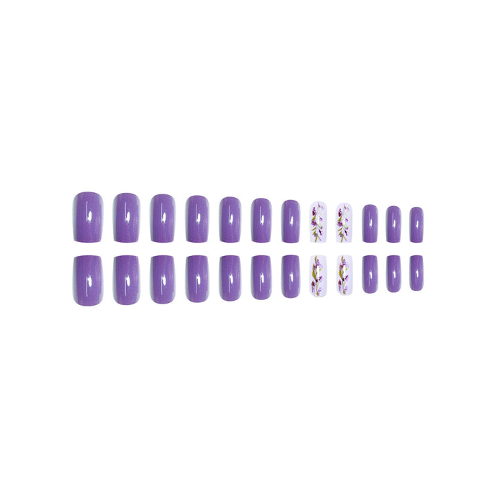 Floral Nail Art Press-On Extensions Kalsten