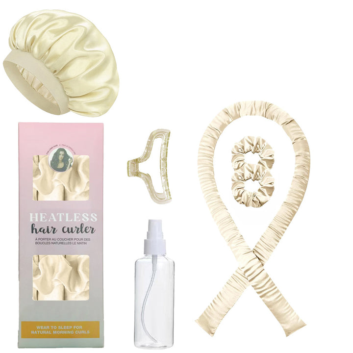 Heatless Curling Set with Headband and Accessories