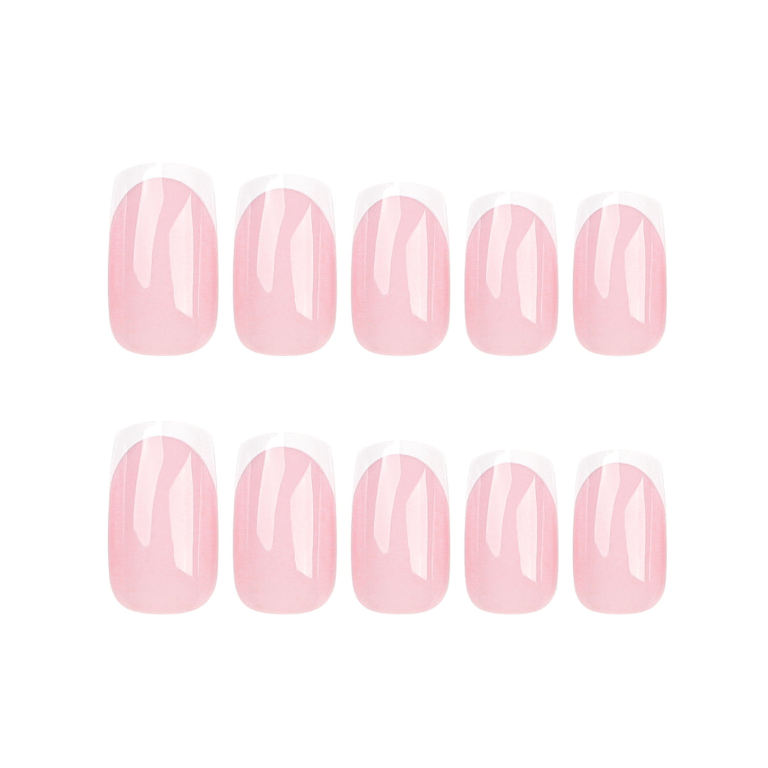 Elegant Nail Extensions with Precise French Tip Kalsten