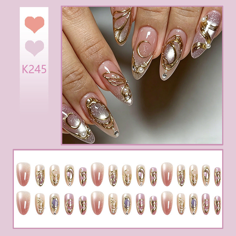 Artifical nails with glitter accents Kalsten