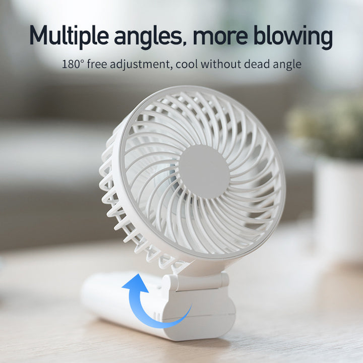 Unisex compact battery handheld fan with foldable handle Kalsten
