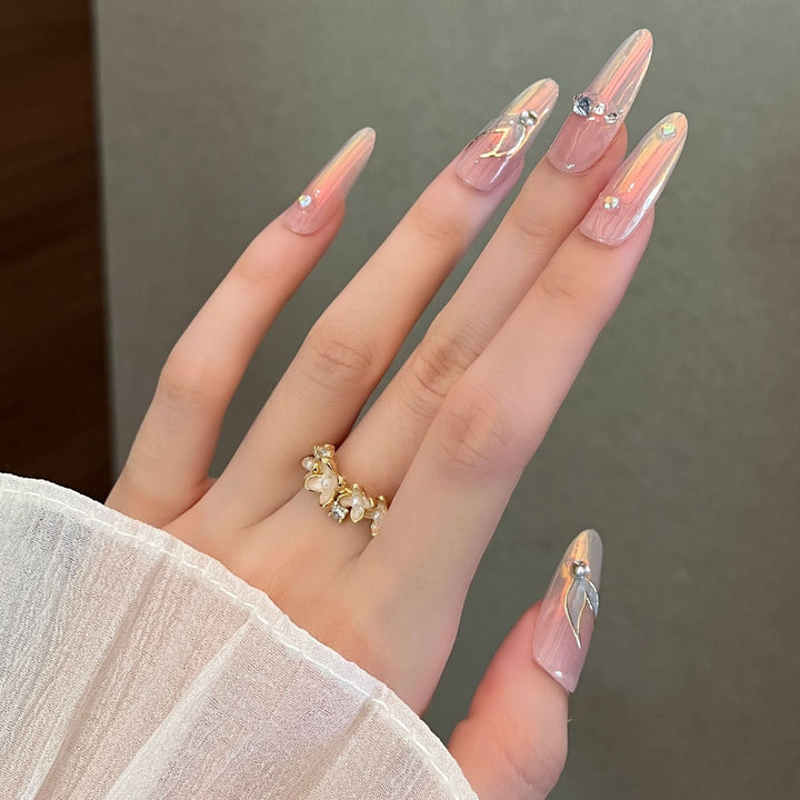Elegant Stiletto Press-On Nail Enhancements Kalsten