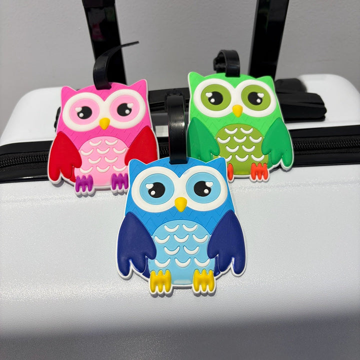 Owl-Themed Luggage Tag Kalsten