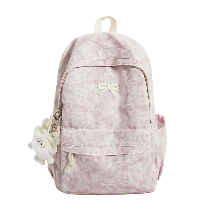 Backpack with Playful Bow Design and Practical Compartments Kalsten