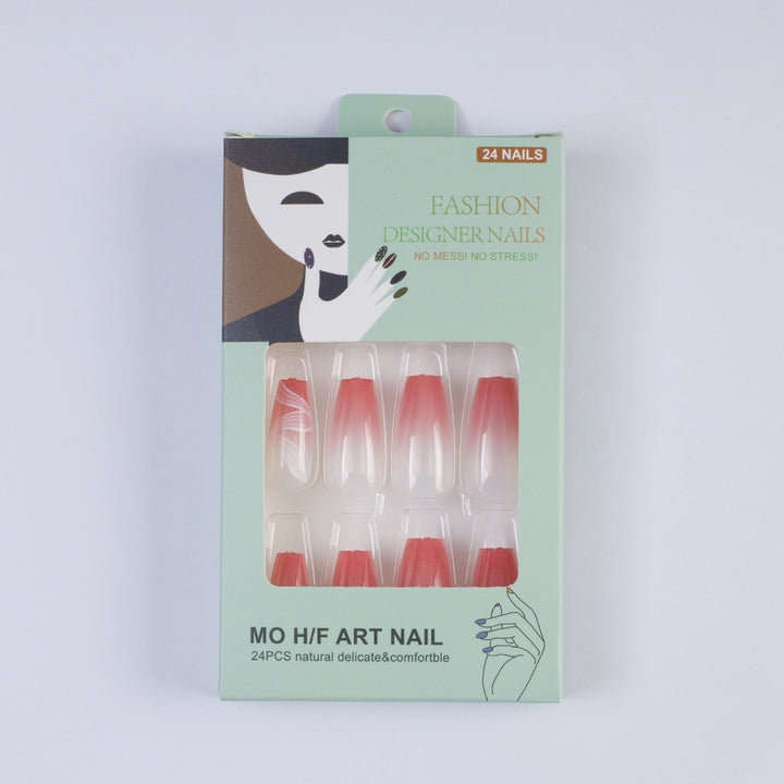 Art nails with elegant ombre and floral pattern Kalsten