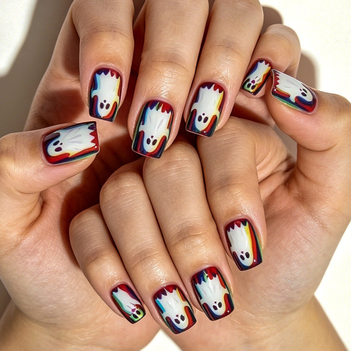 Halloween-Themed Ghost Press-On Nails Kalsten