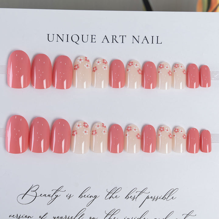 Elegant Almond-Shaped Press-On Nails  1791110505