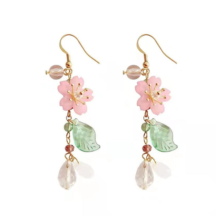 Floral Pearl Dangle Earrings Kalsten