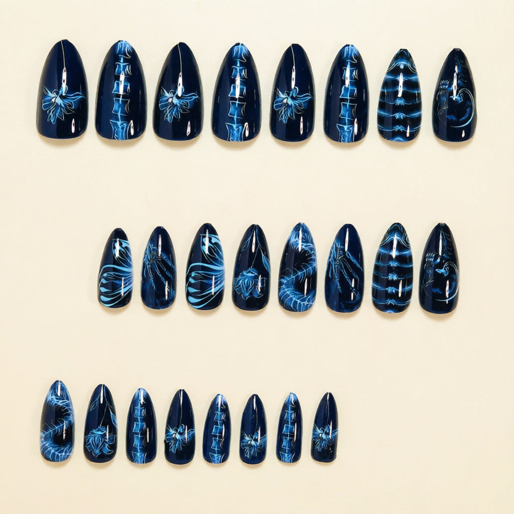 Artistic Stiletto Press-On Nail Art Set Kalsten