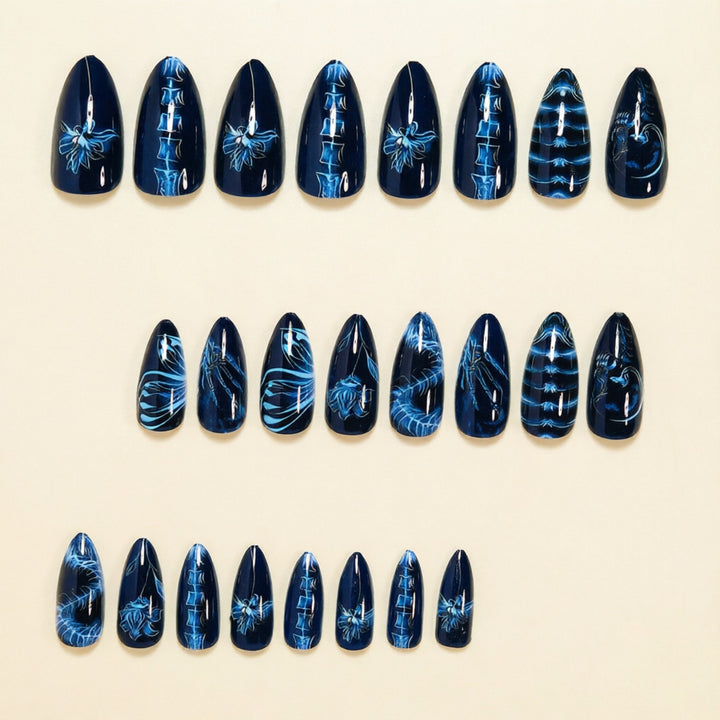 Artistic Stiletto Press-On Nail Art Set Kalsten