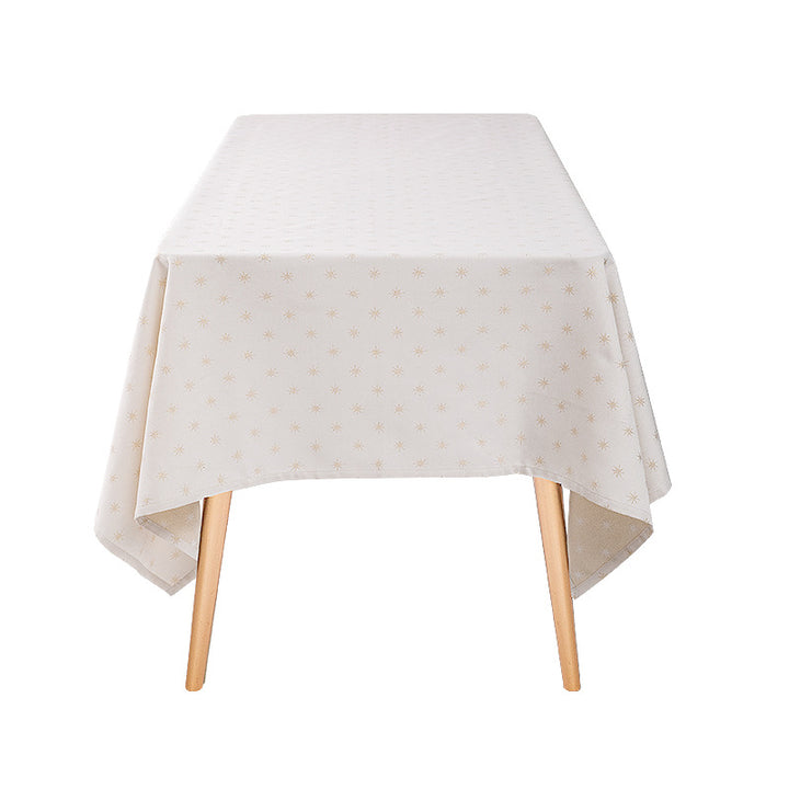 Woven jacquard tablecloth with diamond relief and easy-care cotton blend Kalsten
