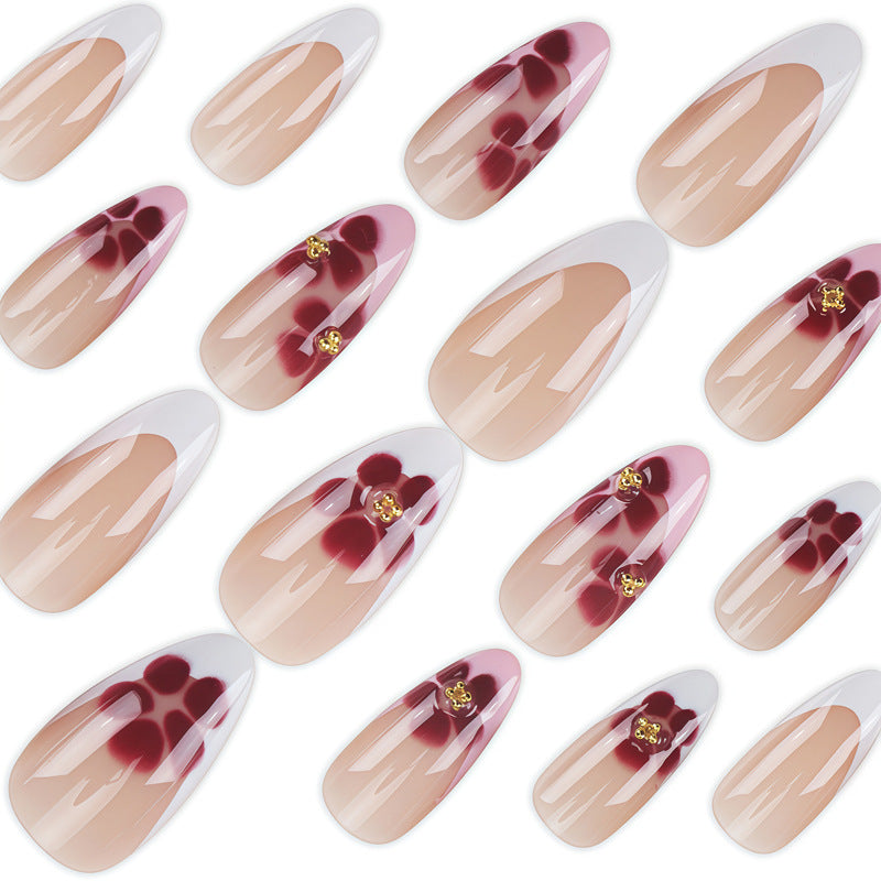 Elegant Floral Press-On Nail Tips Kalsten
