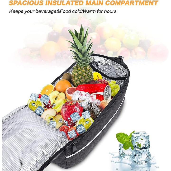Multifunctional bicycle bag with insulated drink holder Kalsten
