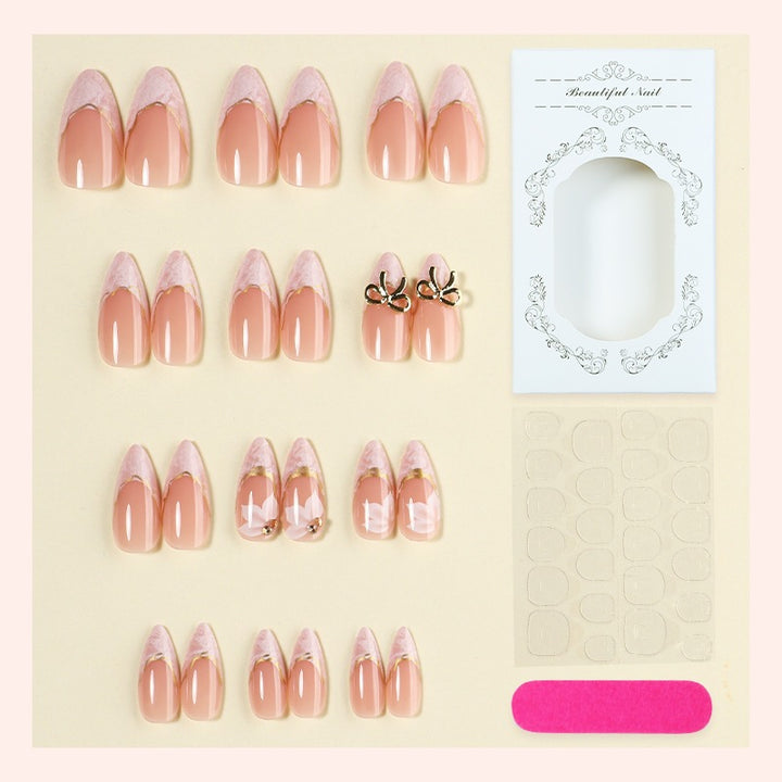 Artificial nail set with glamorous tips and stylish accents Kalsten