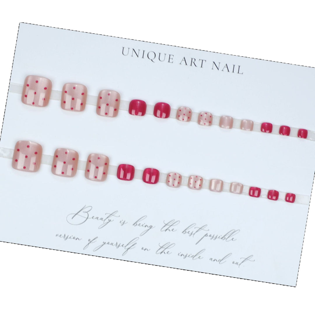 Trendy Press-On Toe Nail Art Kalsten