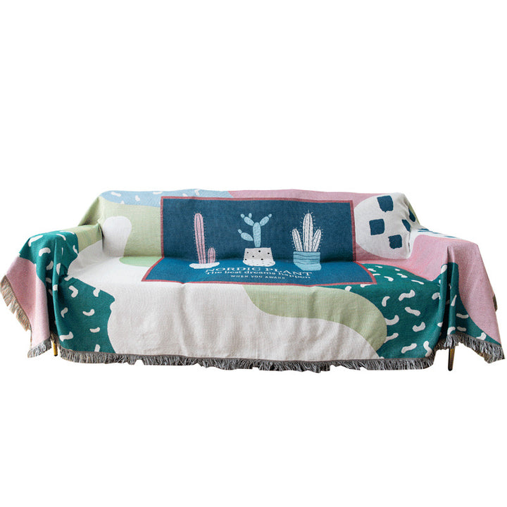 Decorative Art-Inspired Throw Blanket