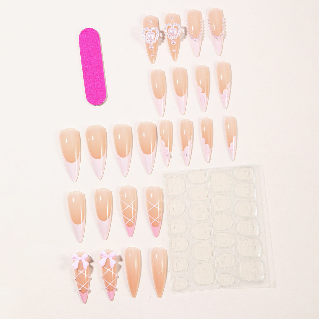 Decorative Acrylic Stiletto Nail Art Extensions Kalsten