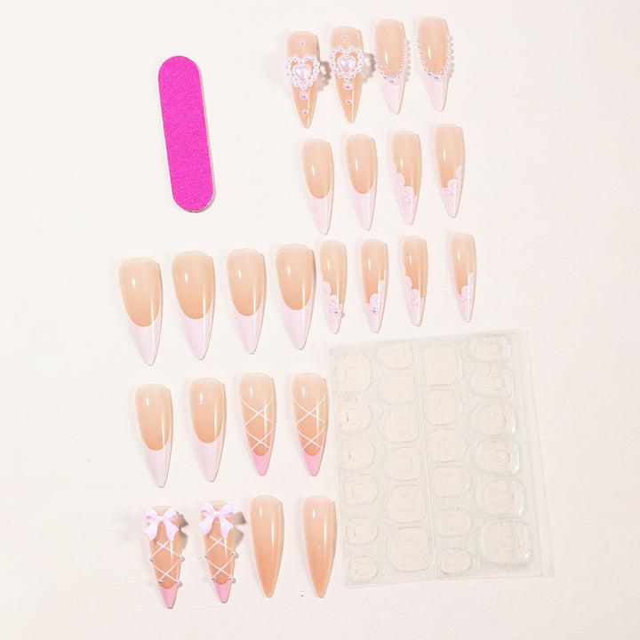 Decorative Acrylic Stiletto Nail Art Extensions Kalsten