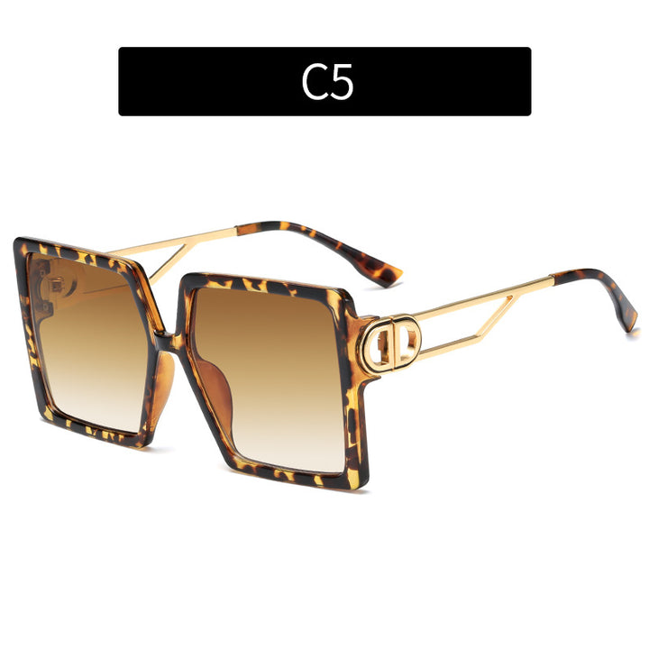 Designer Oversized Square Sunglasses