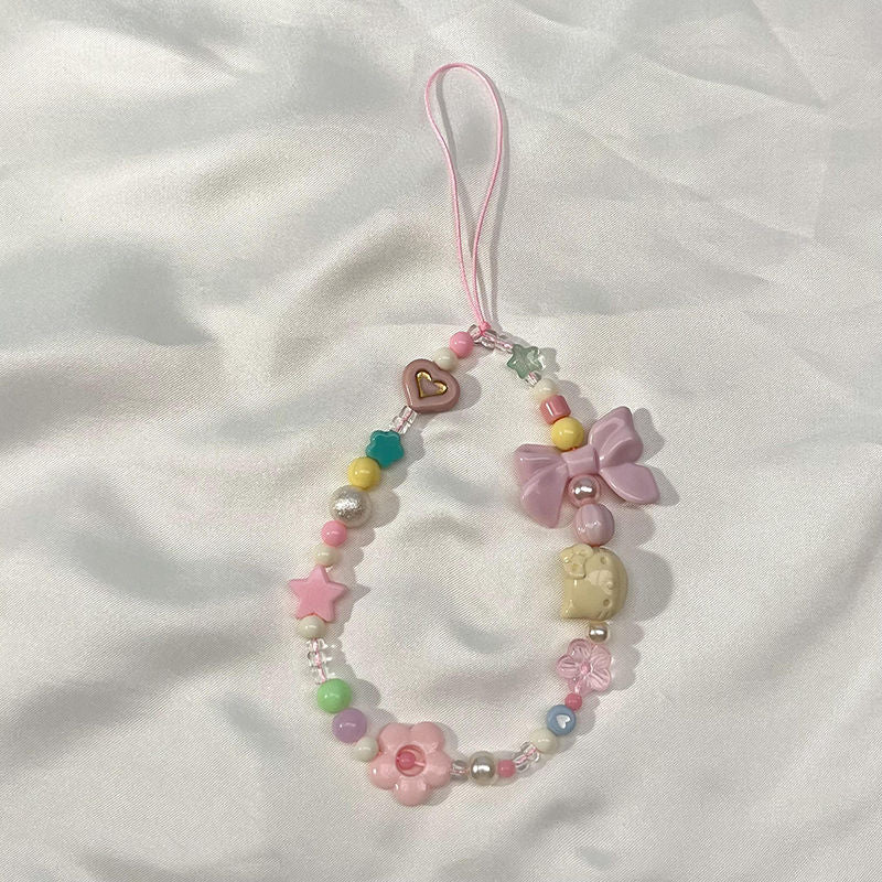 Colorful Playful Beaded Charm Strap Kalsten