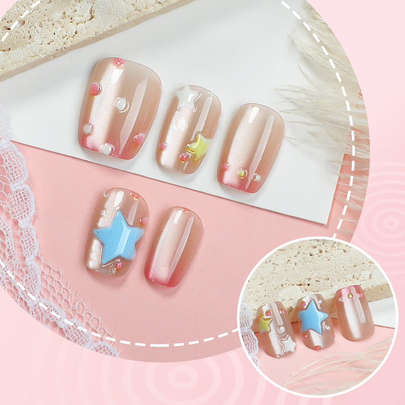 Playful Whimsical Themed Press-On Nail Art Set