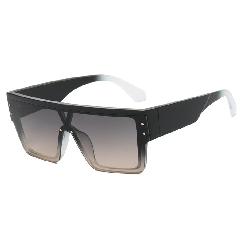 Women futuristic oversized sunglasses with clear lenses Kalsten