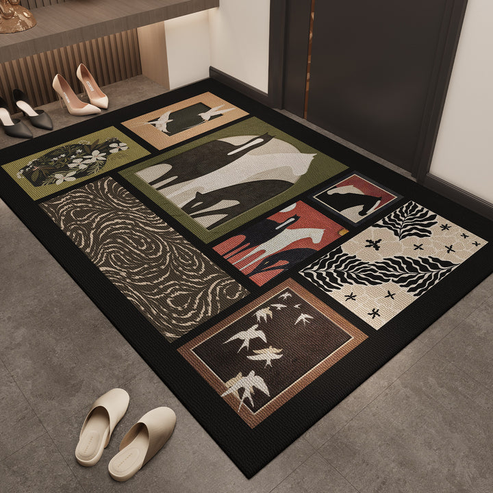 Artistic Textured Area Rug for Home Decor