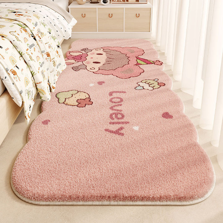 Children's Fun-Themed Plush Area Rug for Home
