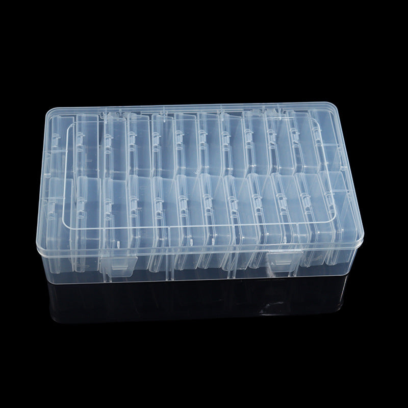 Multi-Compartment Clear Craft Supply Storage Box Kalsten
