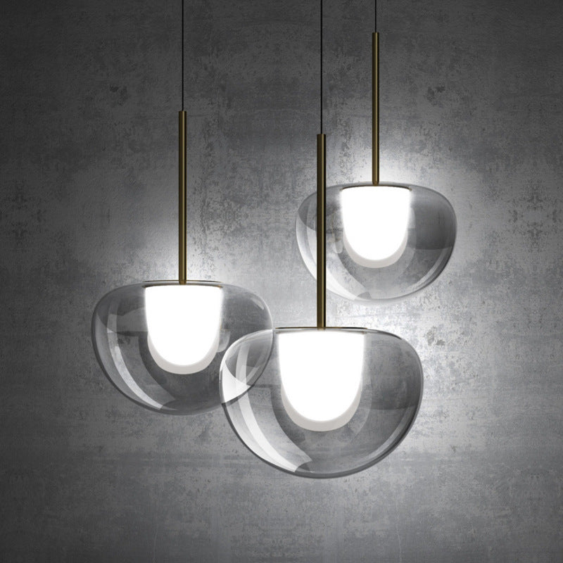 Modern Clear Globe Pendant Light Fixture