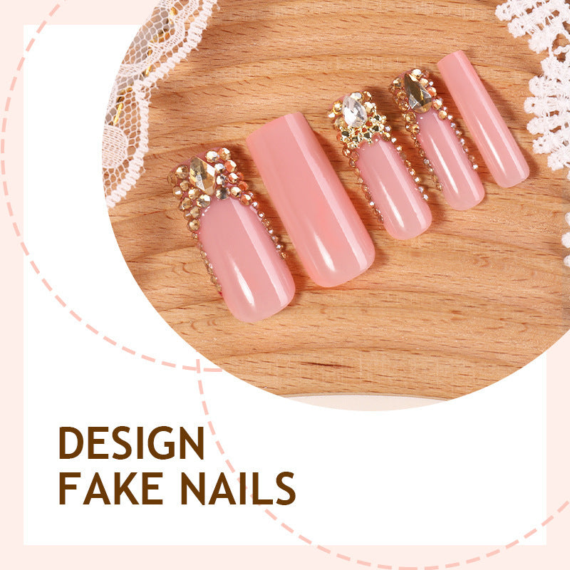 Art nail set with glitter decorations Kalsten