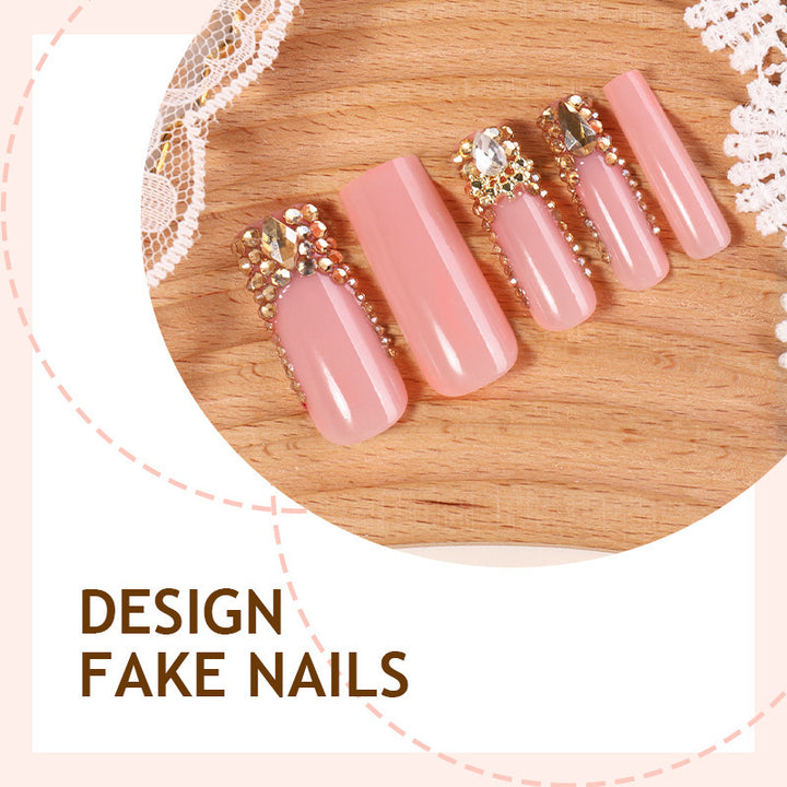 Art nail set with glitter decorations Kalsten
