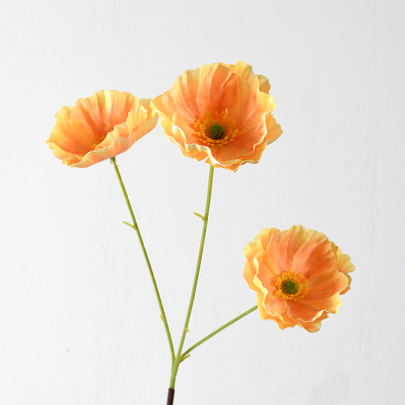 Decorative Artificial Poppy Flower Stem