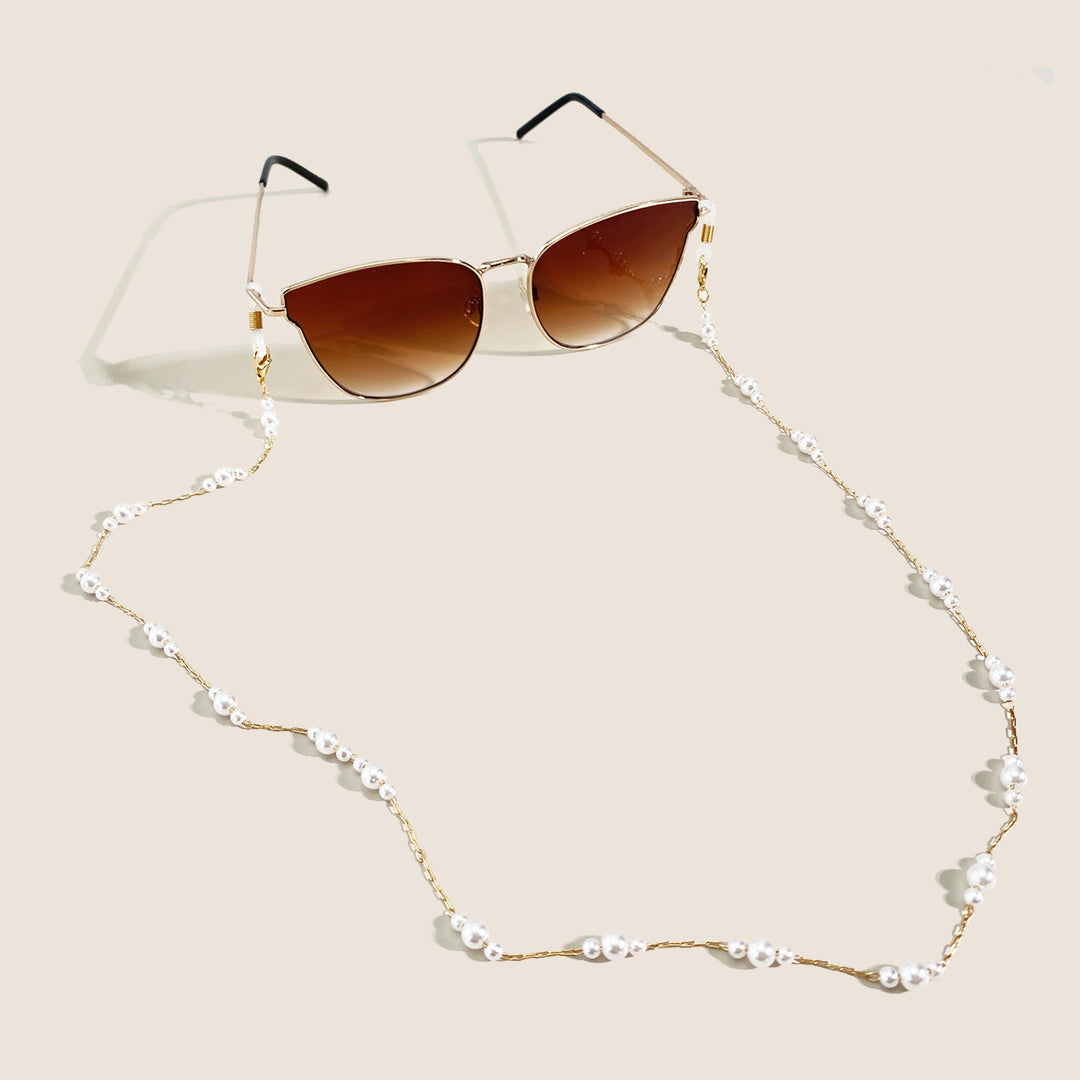 Pearl-Embellished Eyewear Chain Kalsten